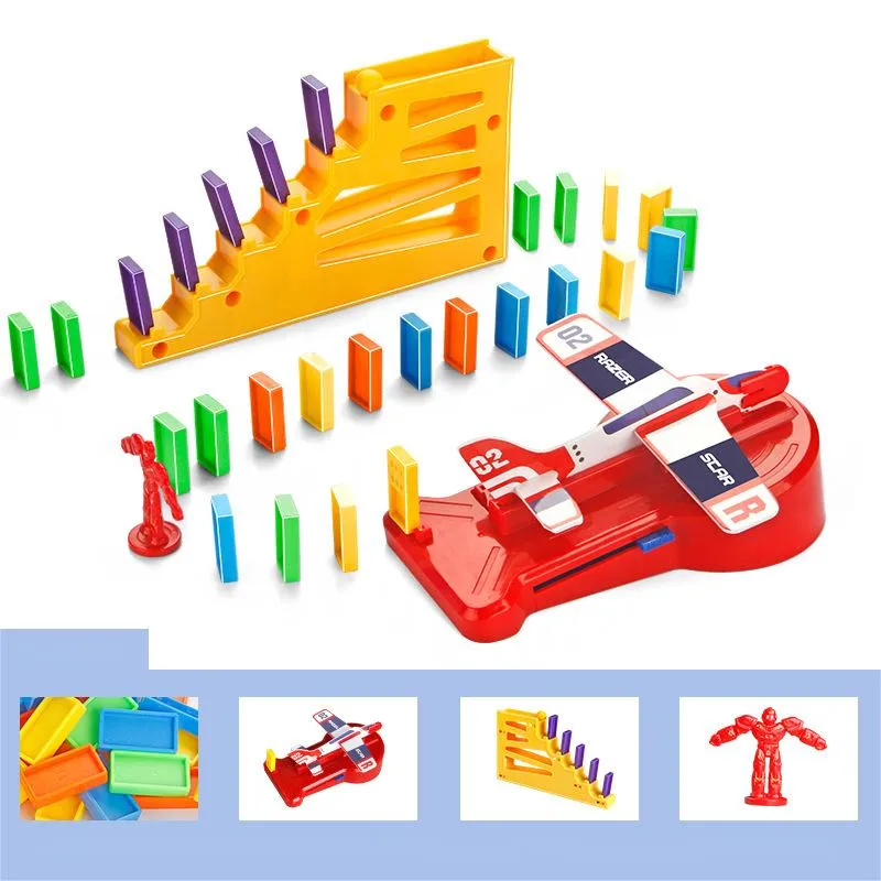 120 Pieces Domino Plane Rocket Toy Children's Educational Toy Set