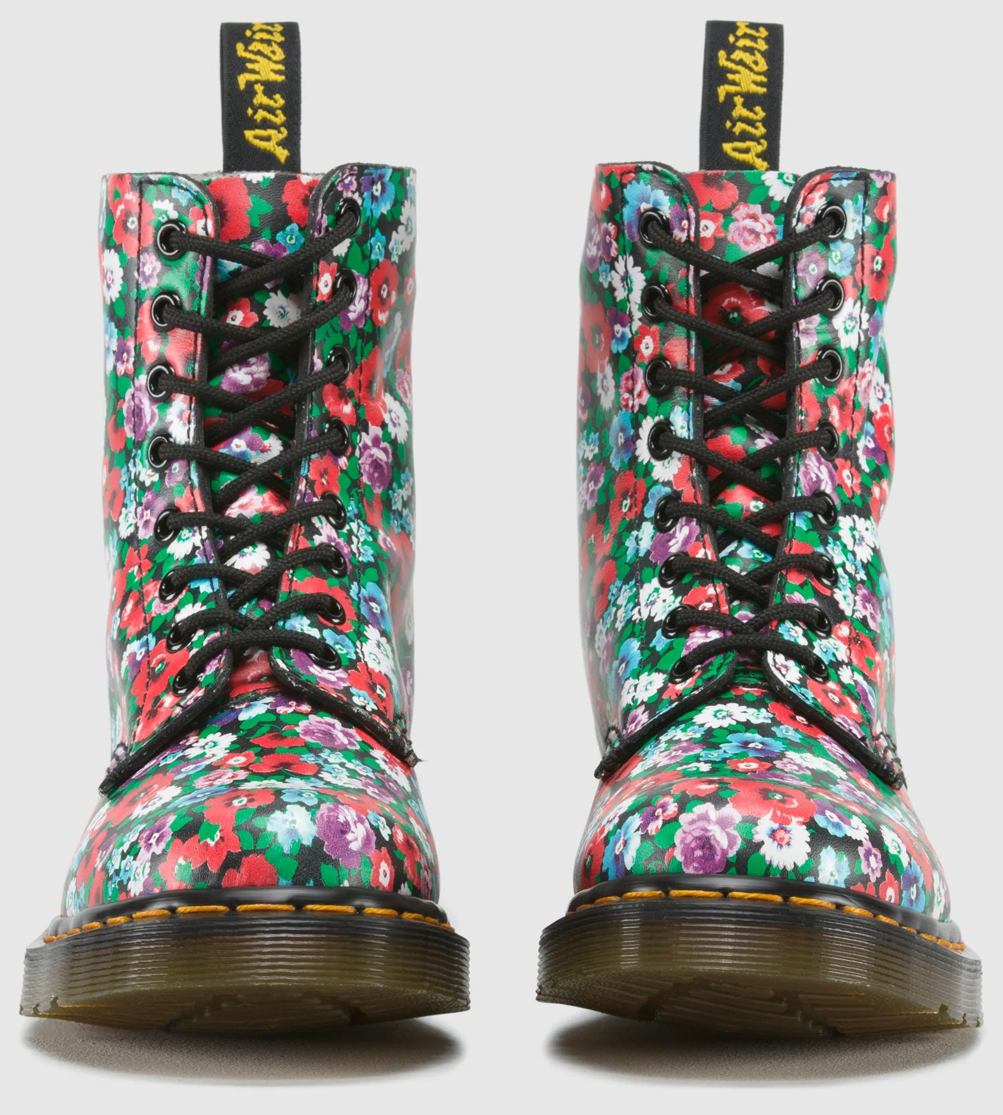 1460 Pascal Black Wild Poppy Boots