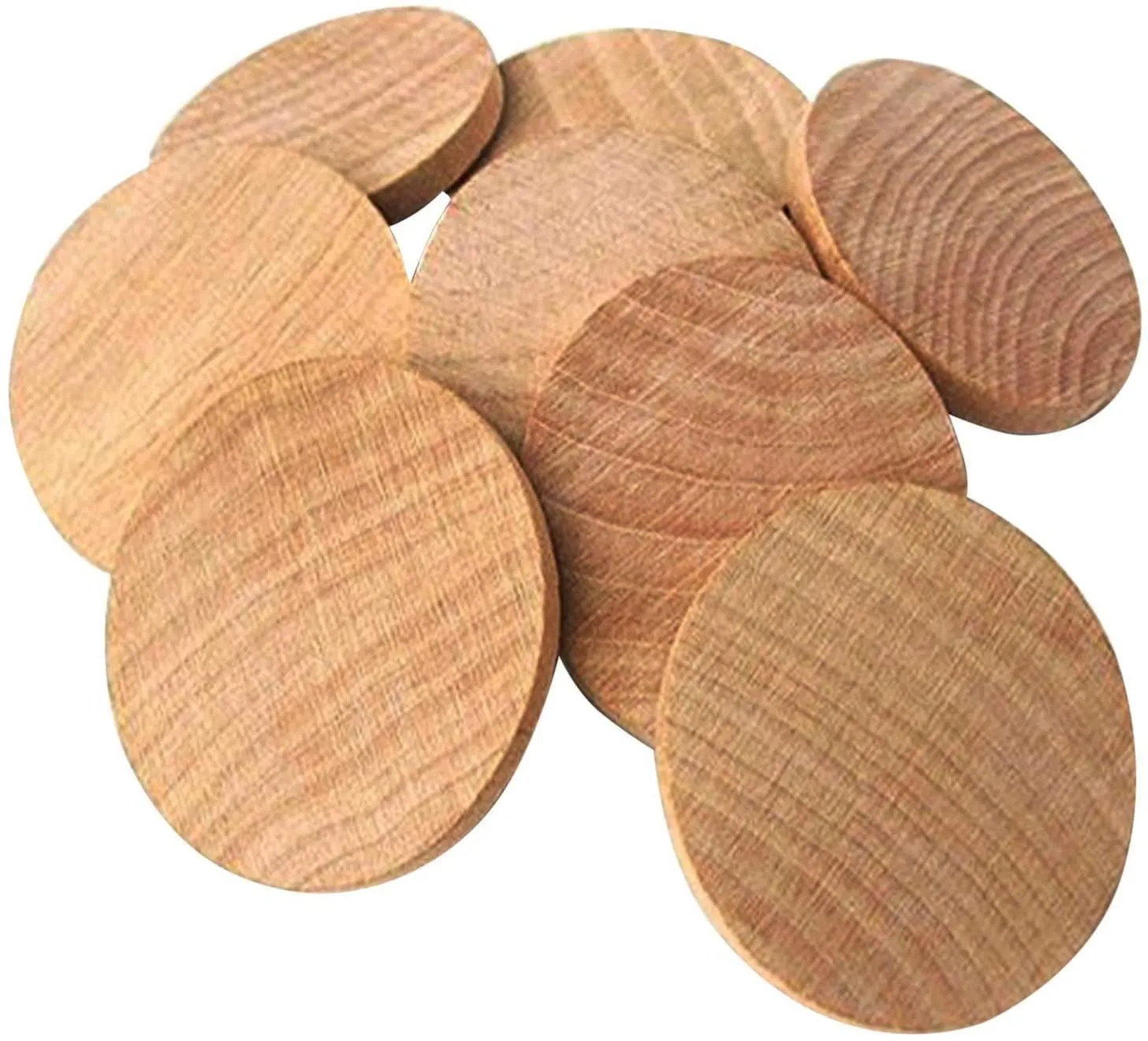 1.5 Inch Natural Wood Slices Unfinished round Wood Coins for DIY Arts & Crafts Projects, 200 per Pack