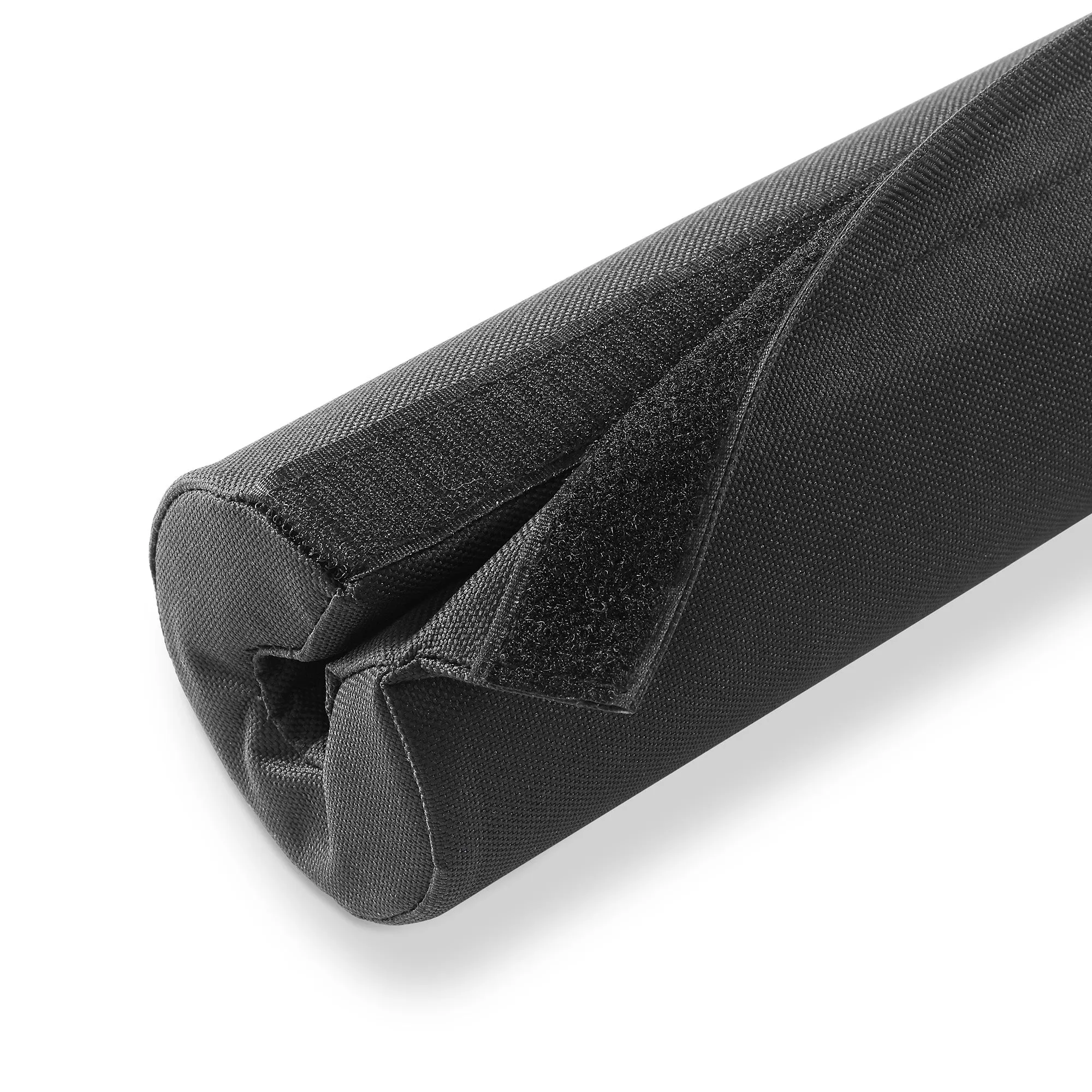 16" Nylon Foam Barbell Pad in Black for Squats, Lunges, Hip Thrusts