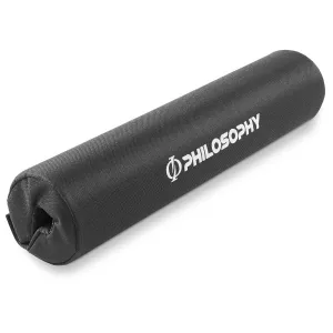 16" Nylon Foam Barbell Pad in Black for Squats, Lunges, Hip Thrusts