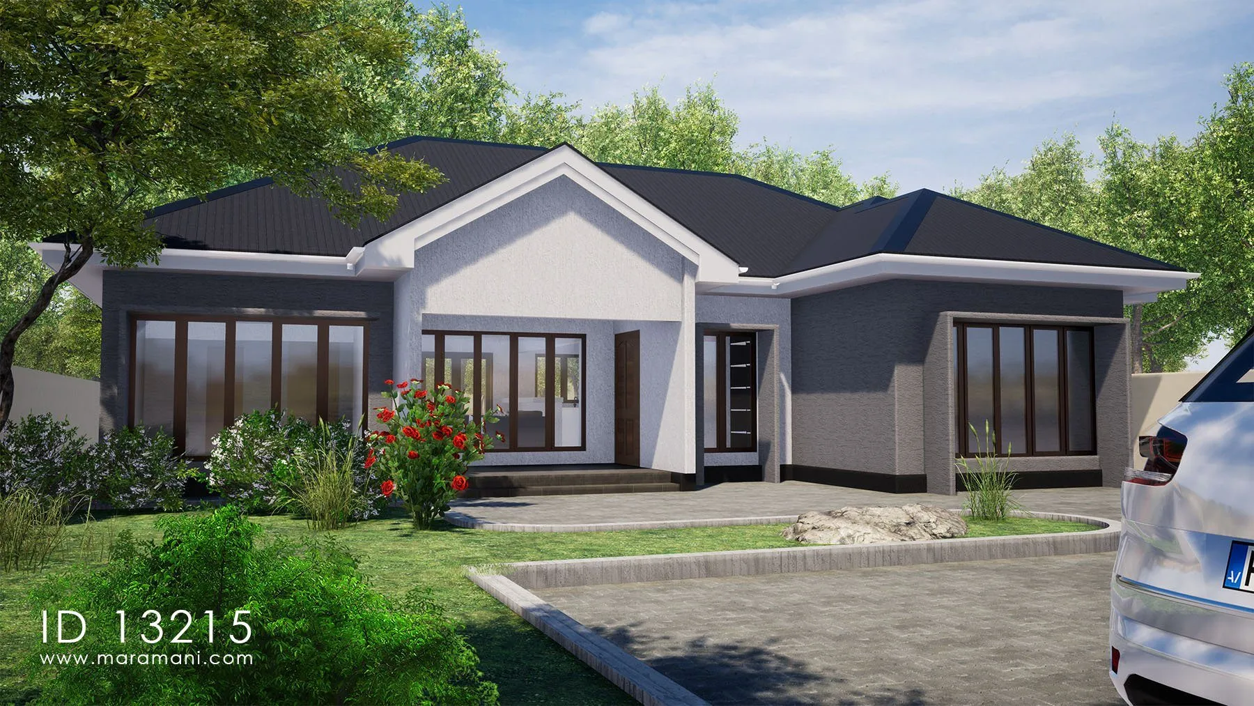 3 bedrooms Building Plan - ID 13215