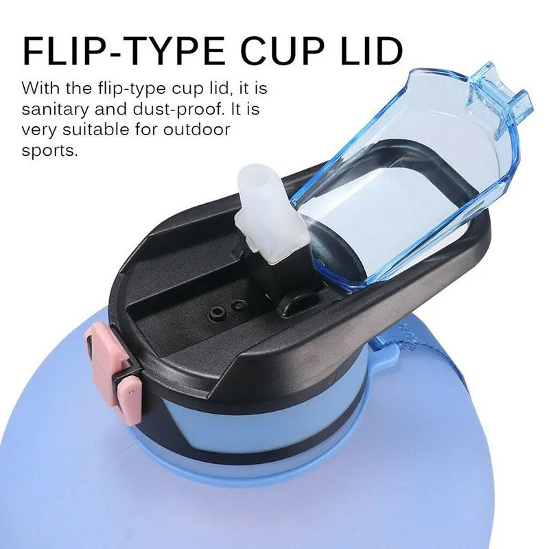 3.78L Gradient Straw Sports Kettle with Times Point for Outdoor Fitness