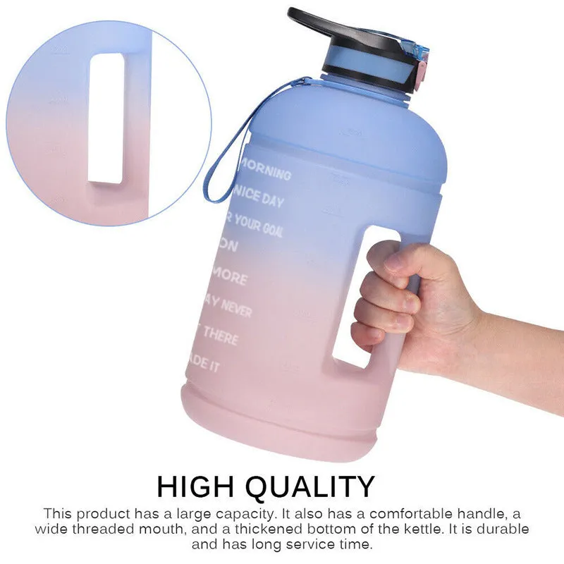 3.78L Gradient Straw Sports Kettle with Times Point for Outdoor Fitness