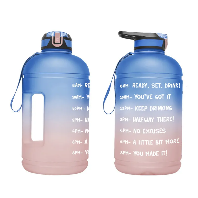 3.78L Gradient Straw Sports Kettle with Times Point for Outdoor Fitness