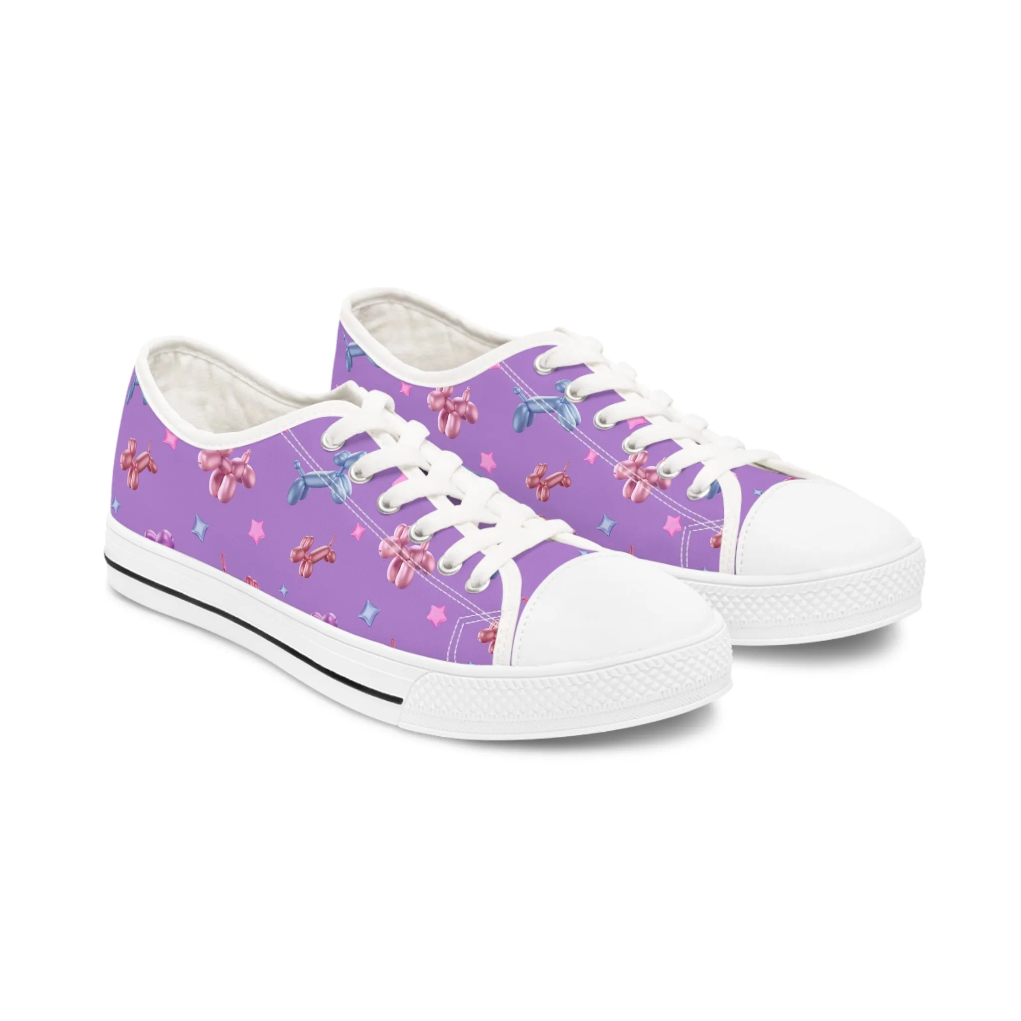 3D Balloon Dog Women's Low Top Sneakers