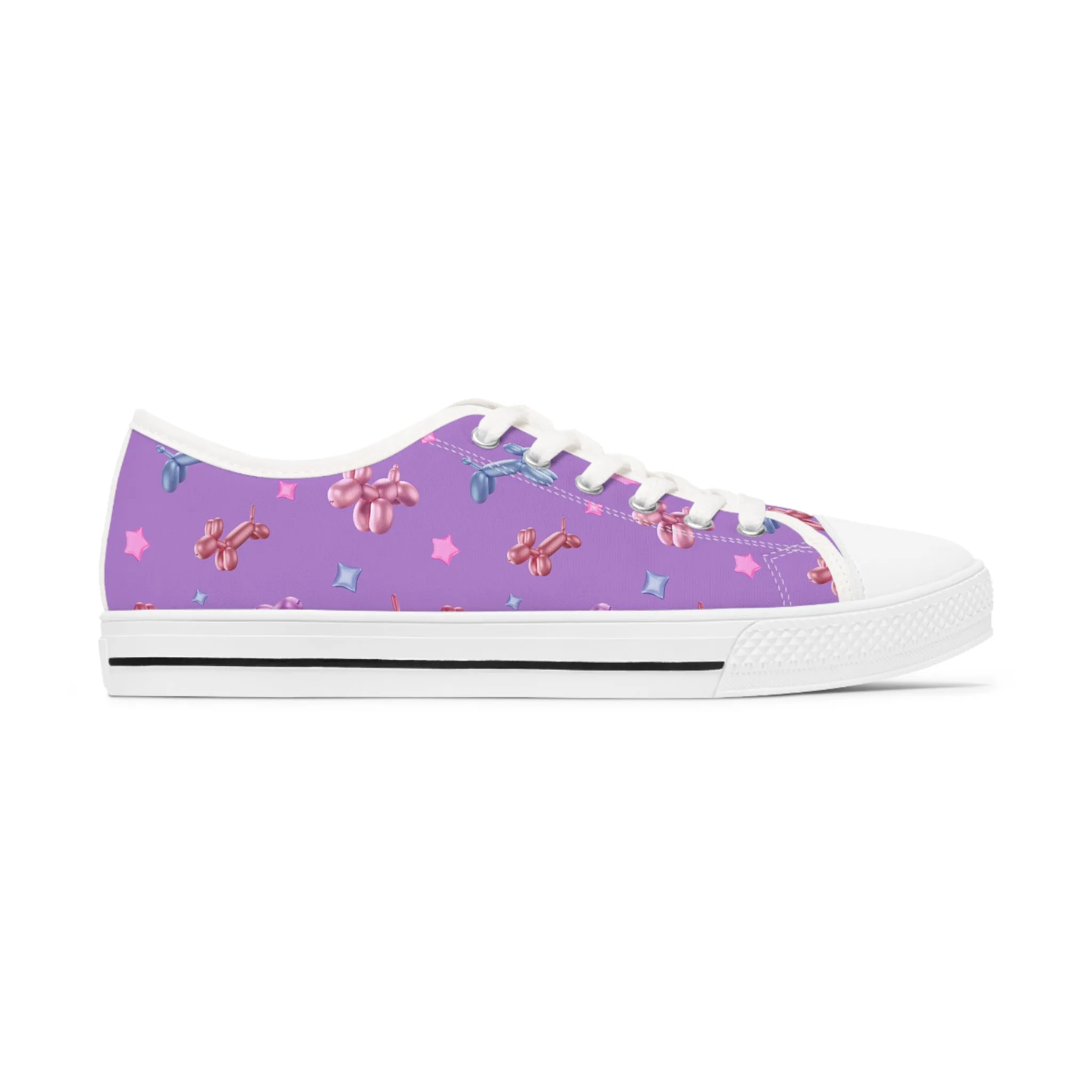 3D Balloon Dog Women's Low Top Sneakers