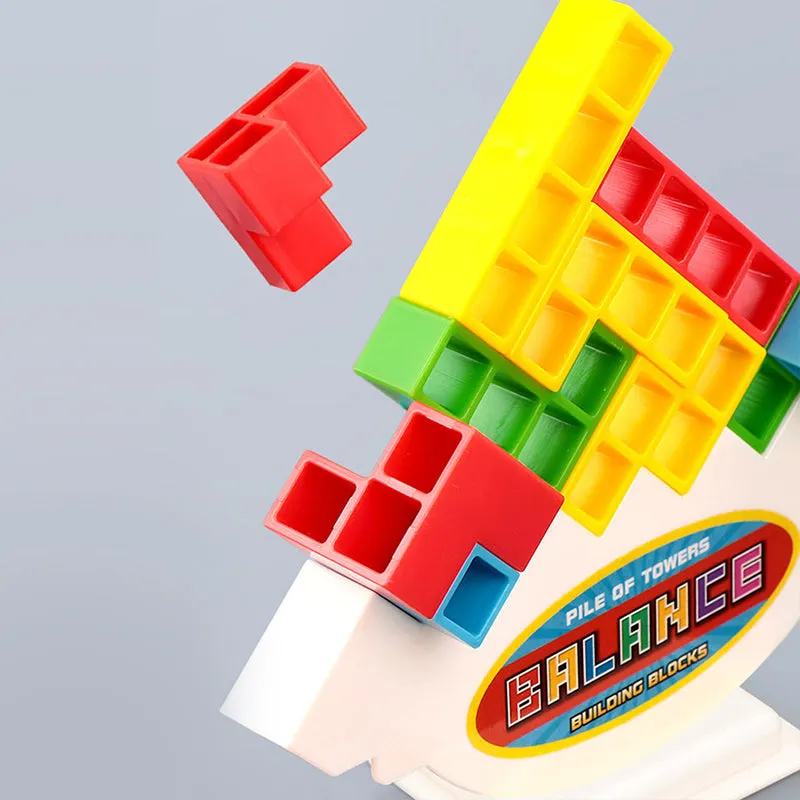 3D Tetris Balance stacking high blocks Game Educational Toys