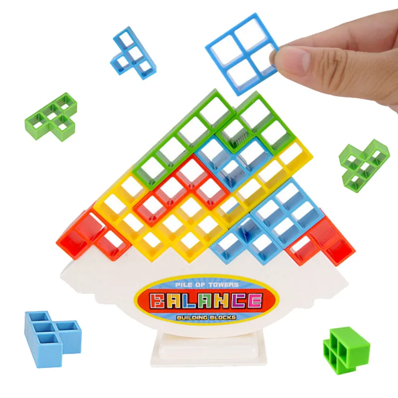 3D Tetris Balance stacking high blocks Game Educational Toys