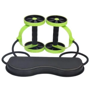 Abdominal Exercise Roller Resistance Band Core Strength Waist Slimming Trainer