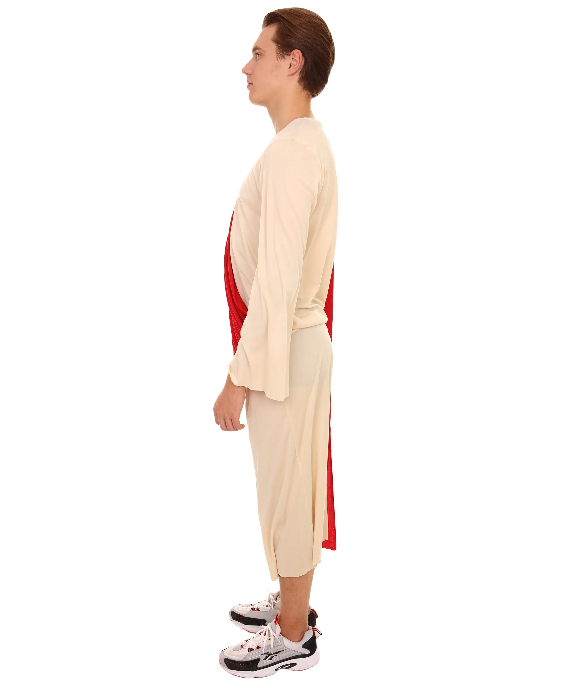 Adult Men's Jesus Religious Costume |  Red and Beige Cosplay Costume