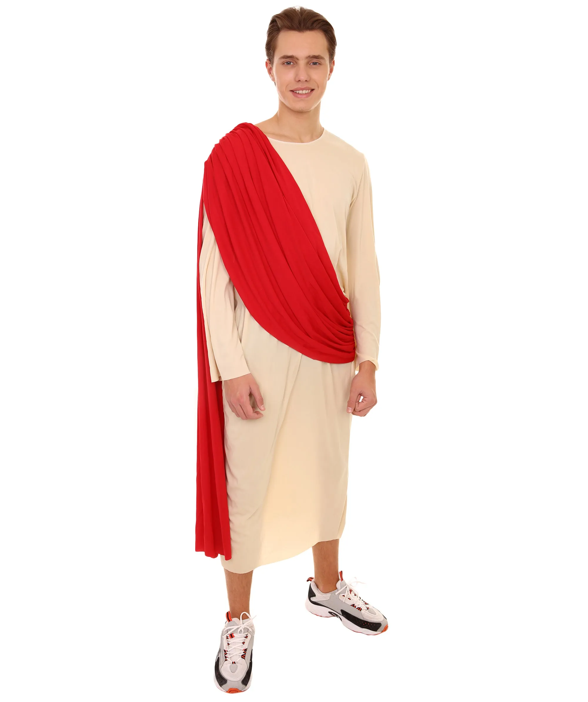 Adult Men's Jesus Religious Costume |  Red and Beige Cosplay Costume