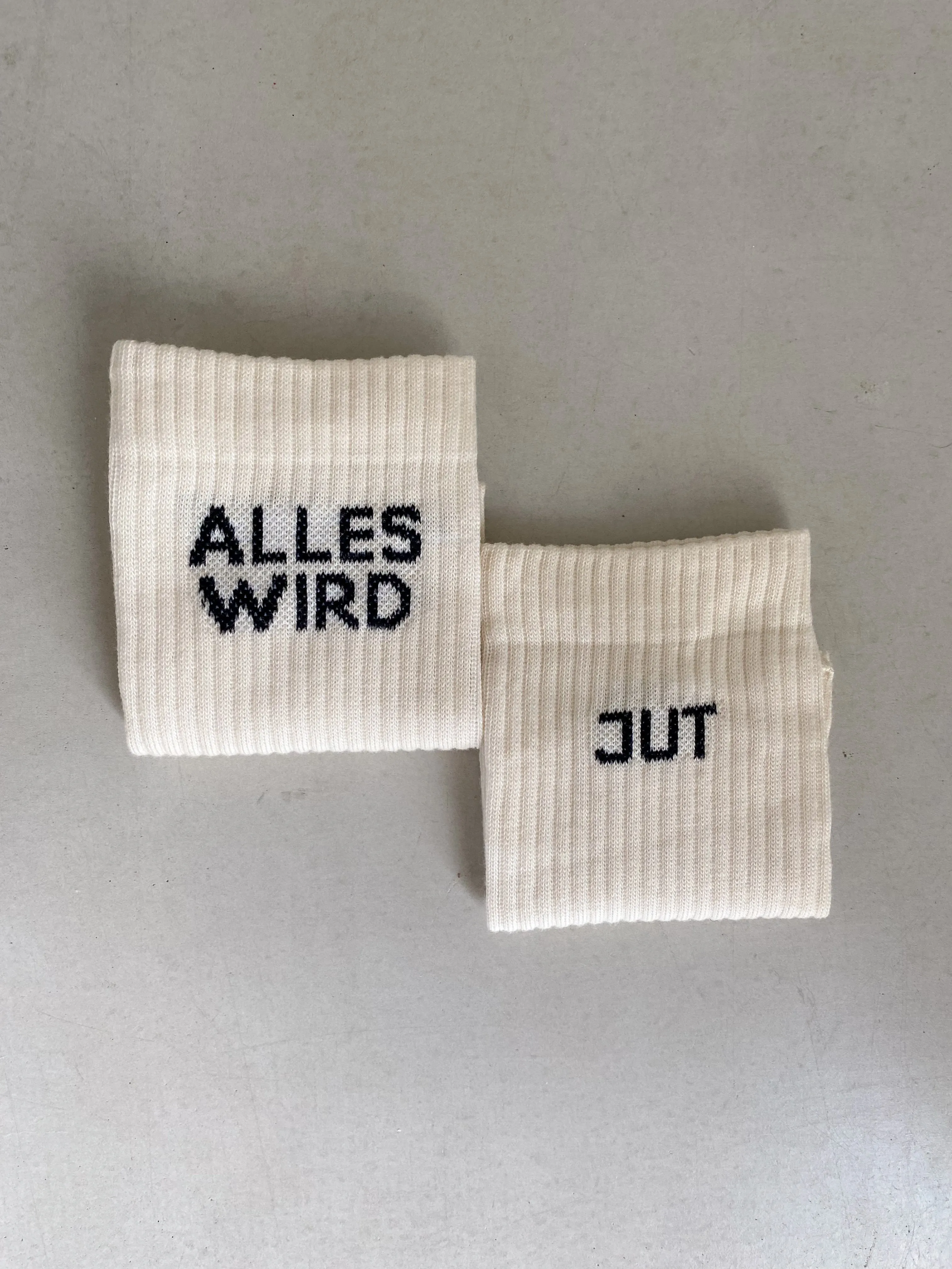 Alles Wird Jut Socks White