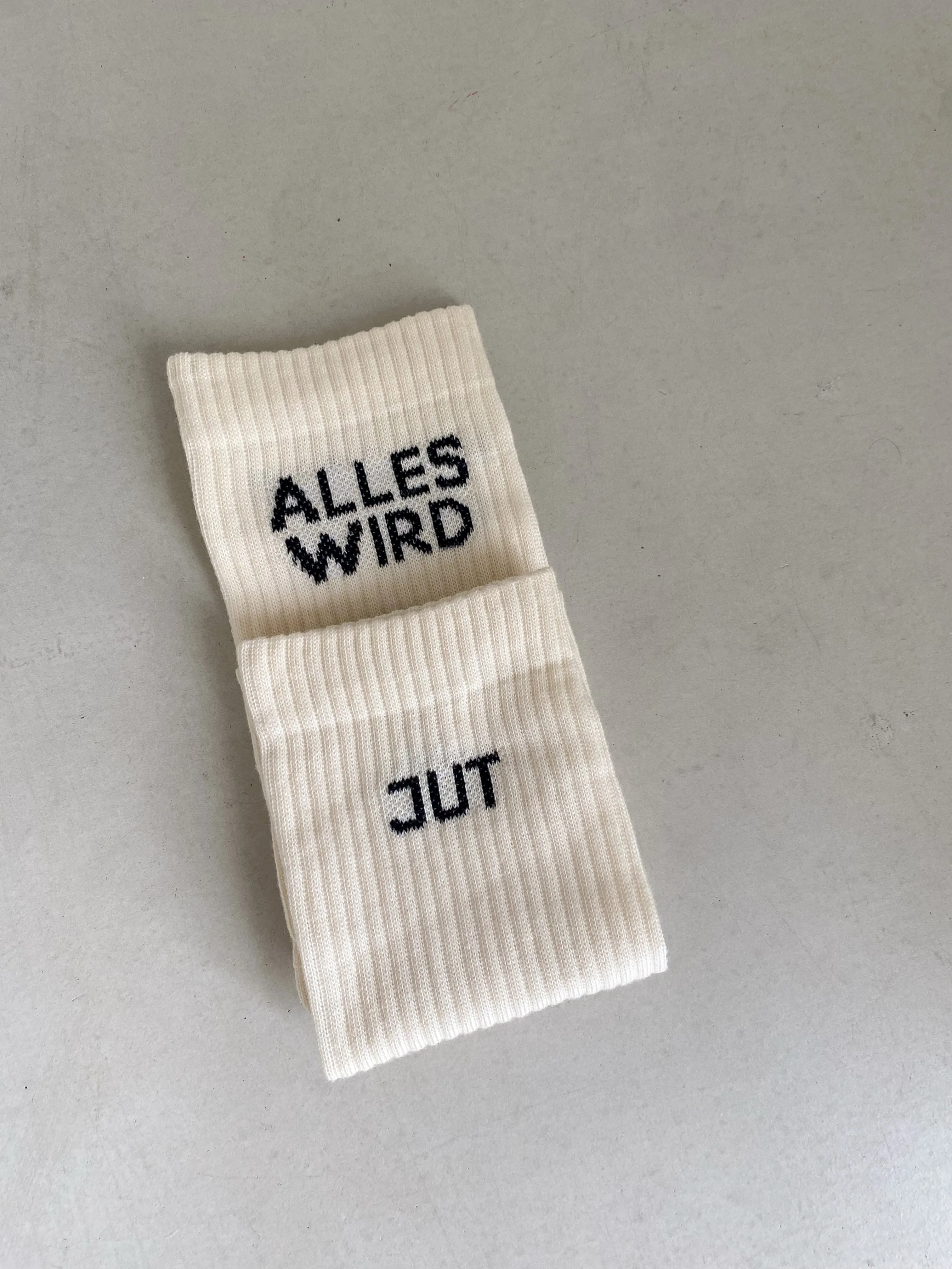 Alles Wird Jut Socks White