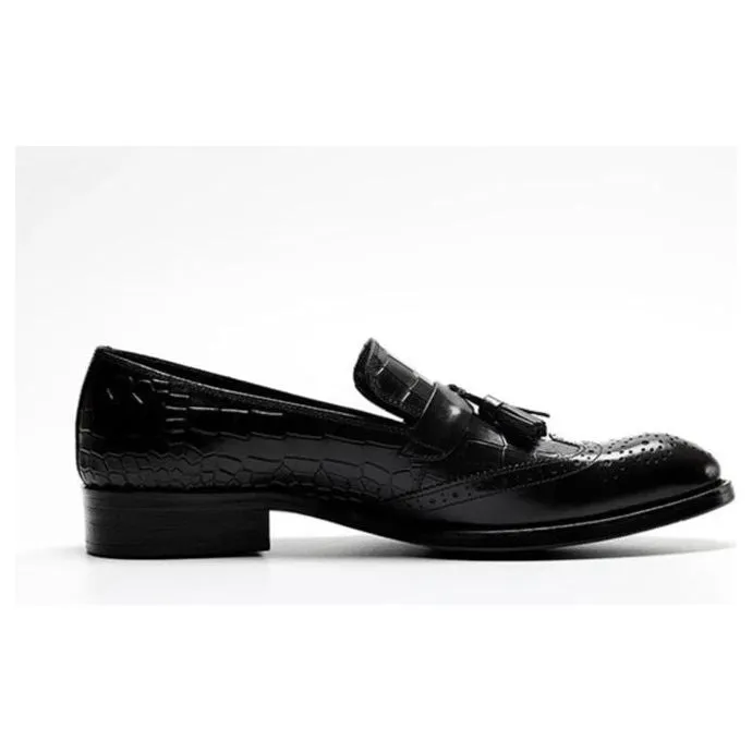 AlliLuxe Vintage Tassel Brogue Dress Shoes