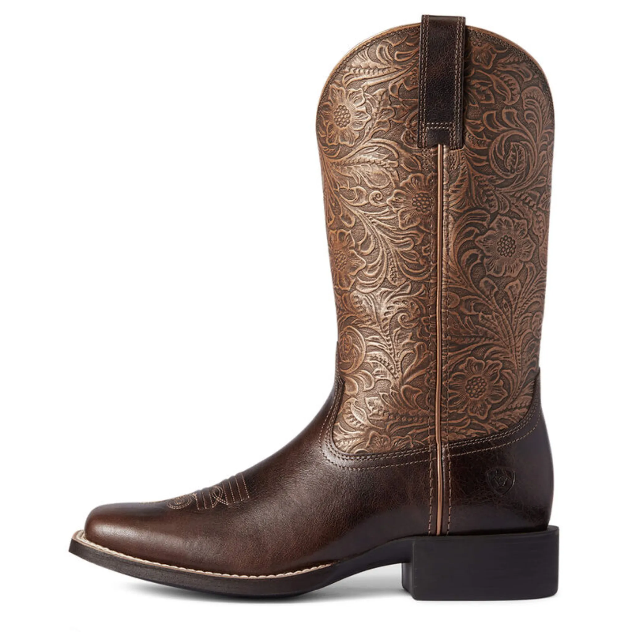 ARIAT WOMEN'S ROUNDUP WIDE SQ TOE WESTERN BOOT - 10038420