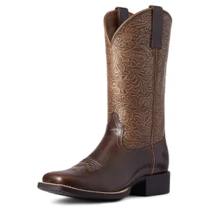 ARIAT WOMEN'S ROUNDUP WIDE SQ TOE WESTERN BOOT - 10038420