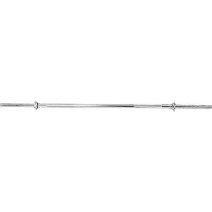 Barbell Bar 150cm - Spinlock Star Collars - Chrome