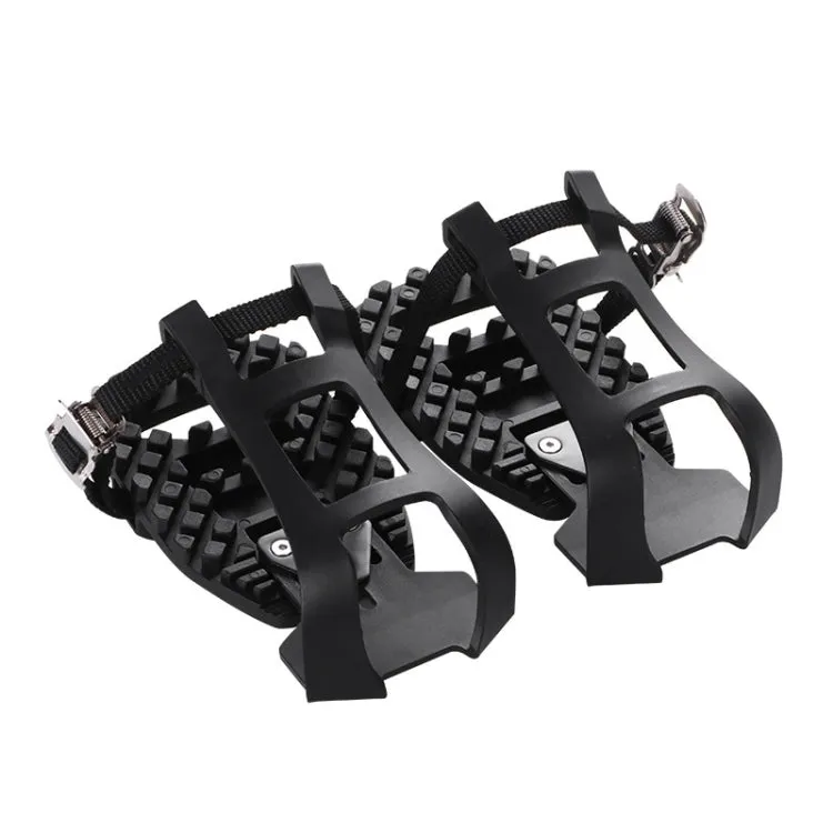 Bicycle Pedal Foot Binding Indoor Exercise Bike Pedal Accessories(Black)