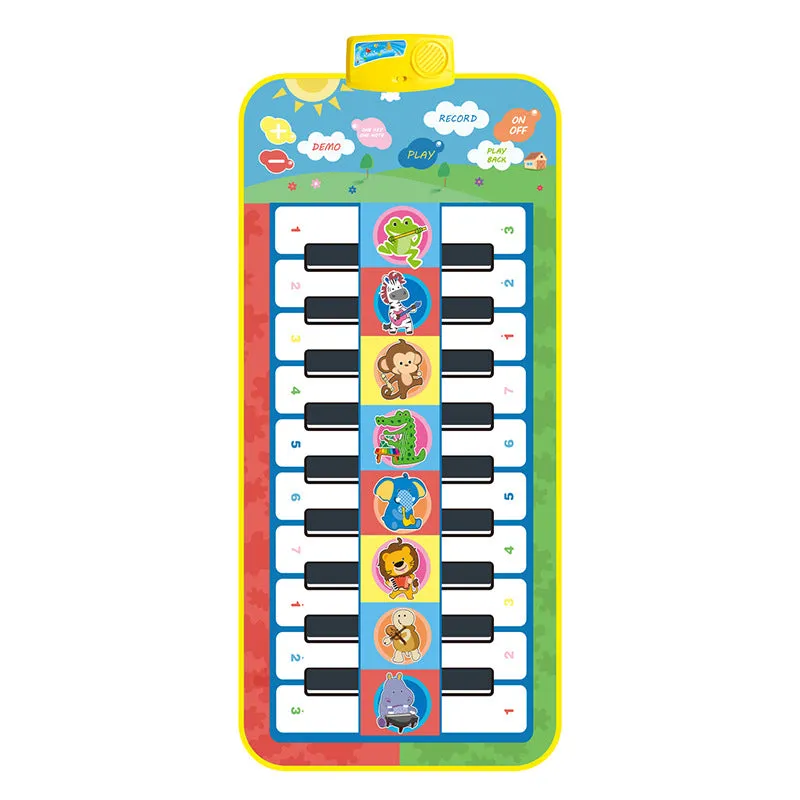 Big Size Double Row Multifunctional Musical Instrument Piano Mat for Kids