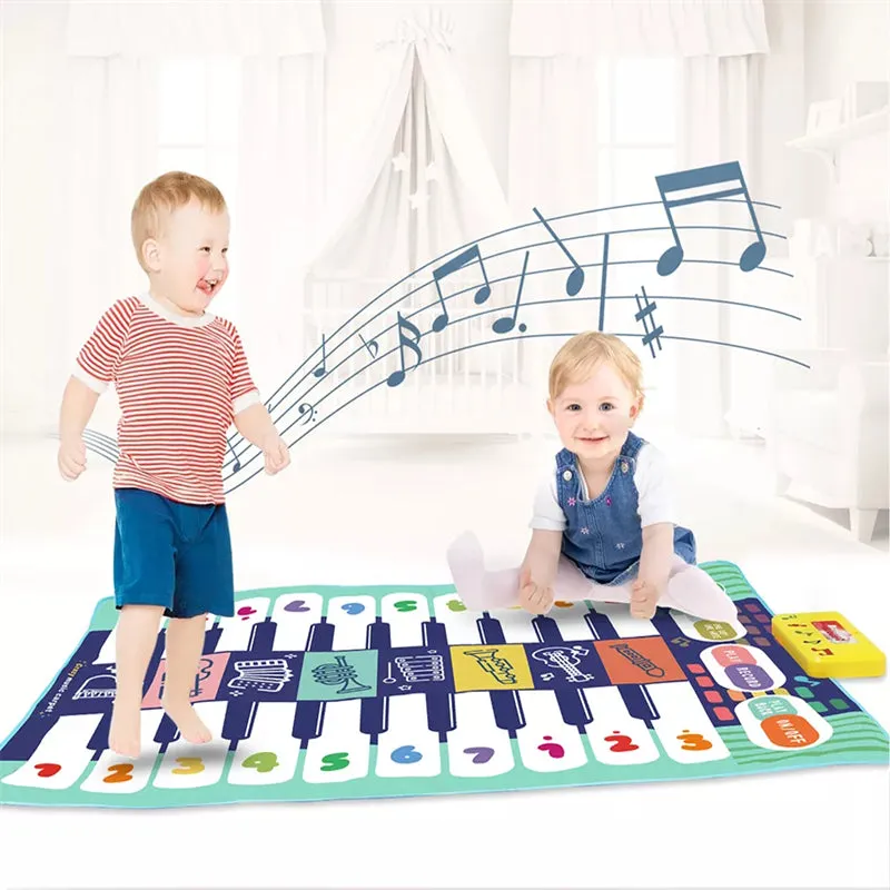 Big Size Double Row Multifunctional Musical Instrument Piano Mat for Kids