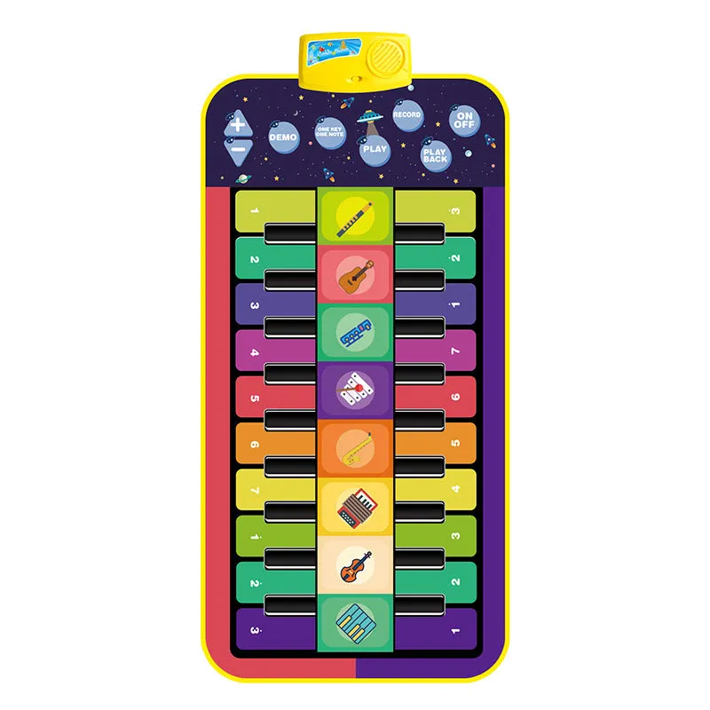 Big Size Double Row Multifunctional Musical Instrument Piano Mat for Kids