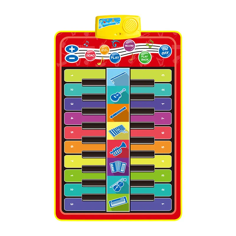 Big Size Double Row Multifunctional Musical Instrument Piano Mat for Kids