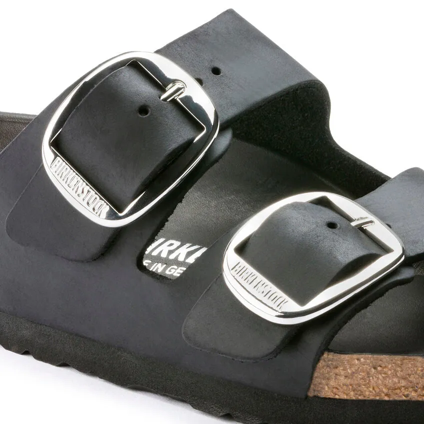 Birkenstock oiled leather arizona big buckle  1011075 black