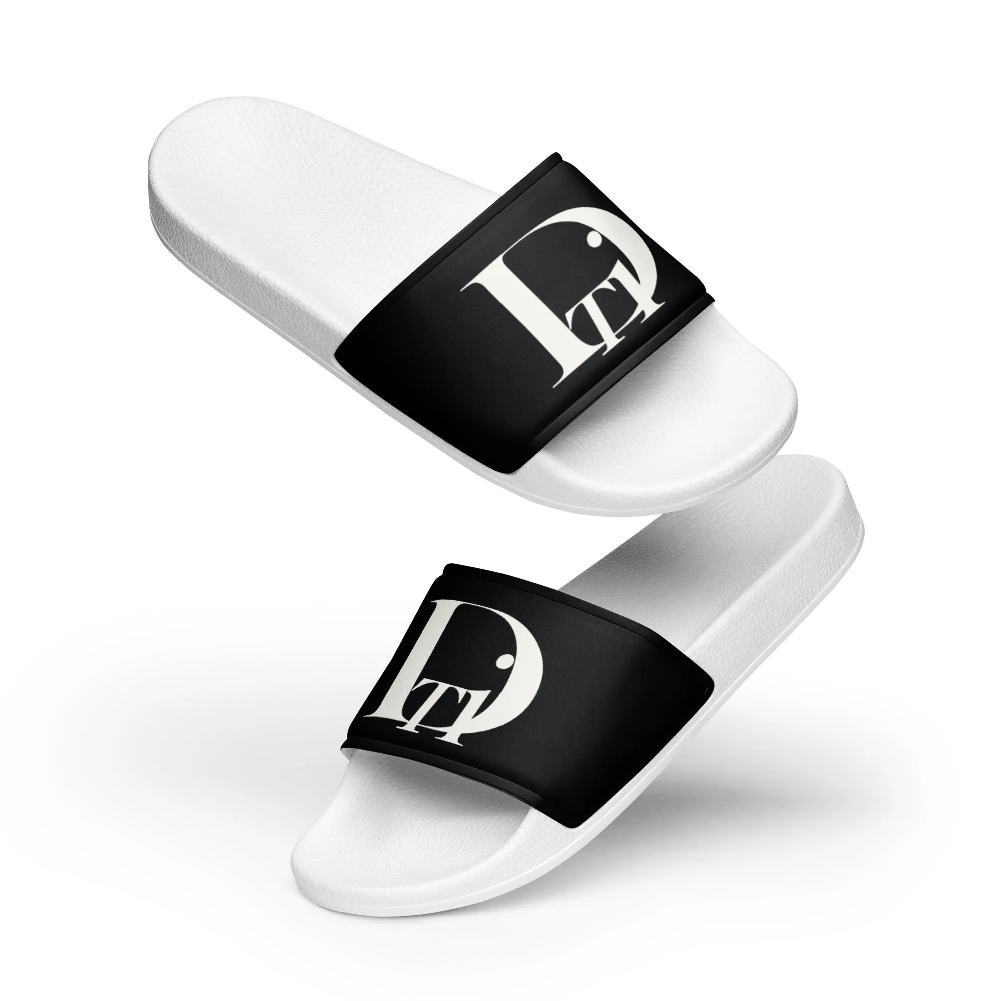 Black and white DTI Men’s slides