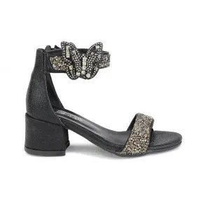 BLACK GLITTERY FORMAL SANDAL FOR GIRLS