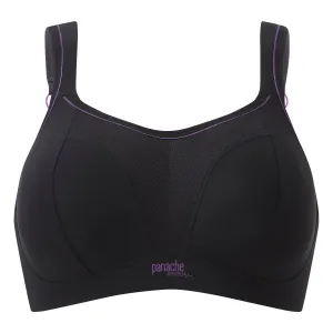 Black Sports Bra Non-Wired - Panache