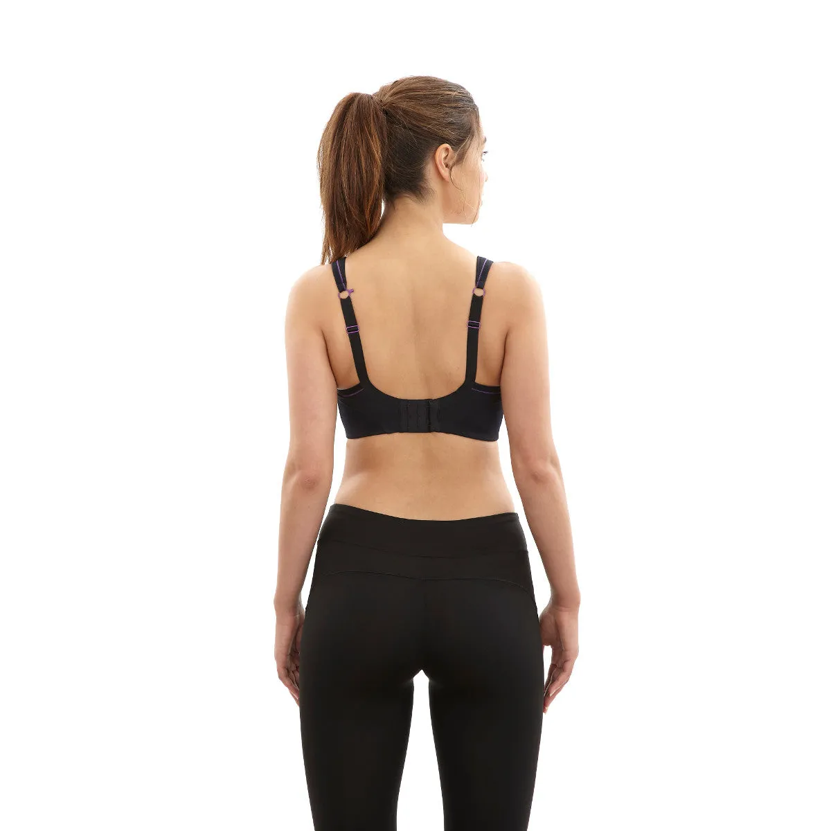 Black Sports Bra Non-Wired - Panache