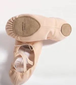 Body Wrappers - Split Sole totalSTRETCH Canvas Ballet Shoes - Adult (246A) - Peach - Final Sale