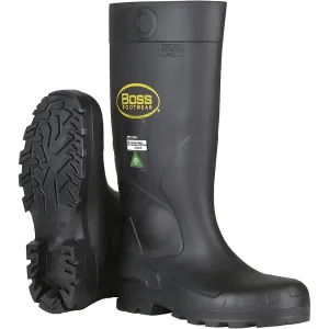 Boss 383-820/6 Black PVC Full Safety Steel Toe and Midsole Boot