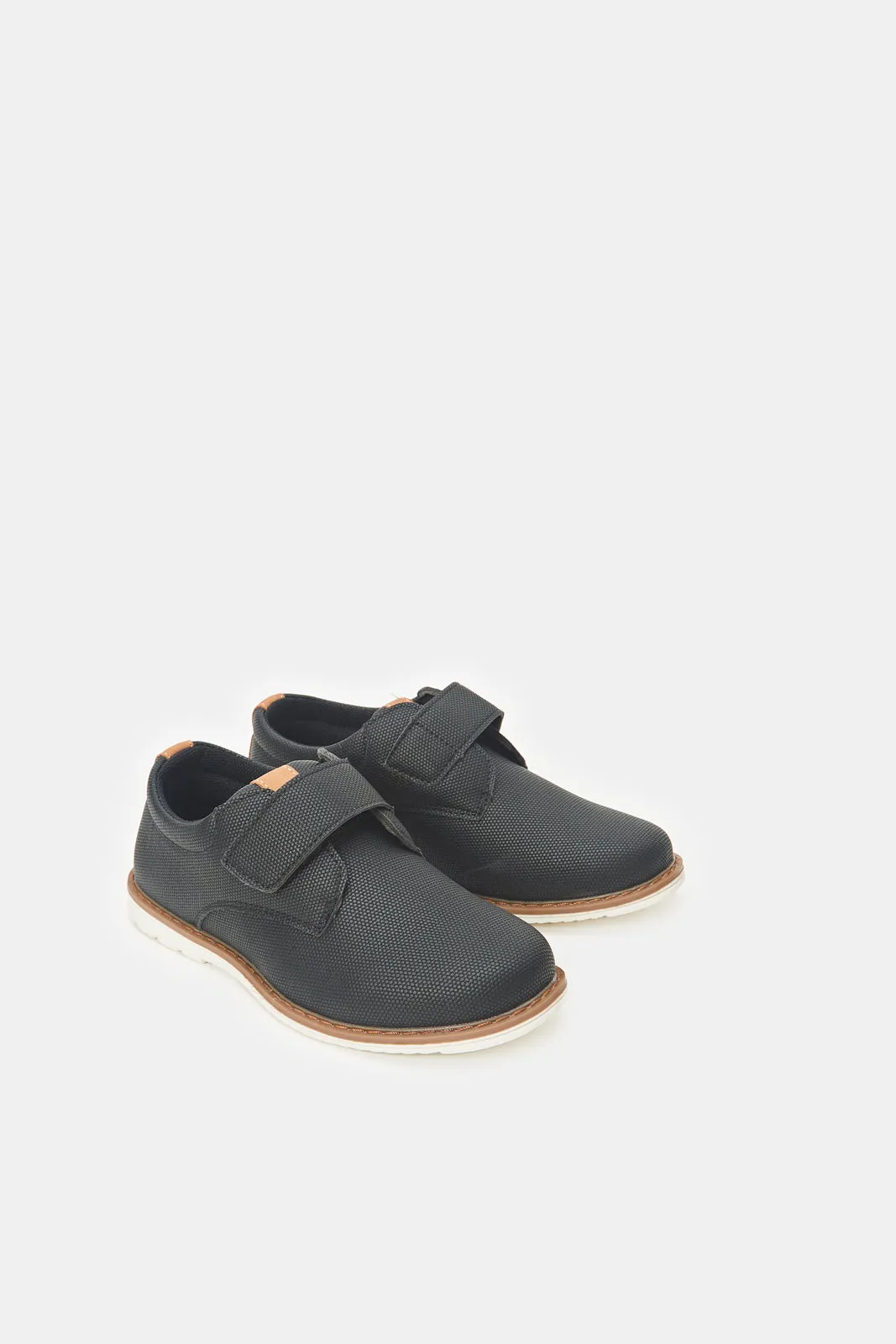 Boys Black Lace Up Derby