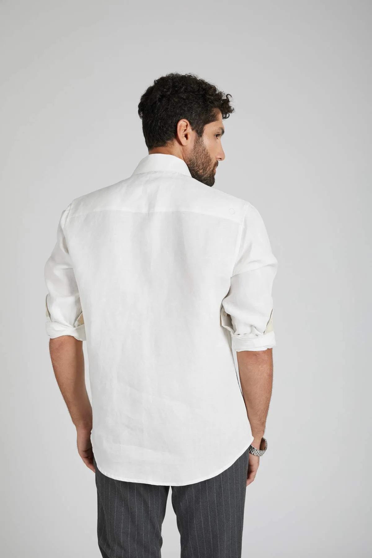 Breath Contrast Trim Shirt