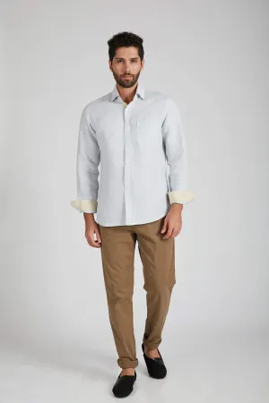 Breath Contrast Trim Shirt