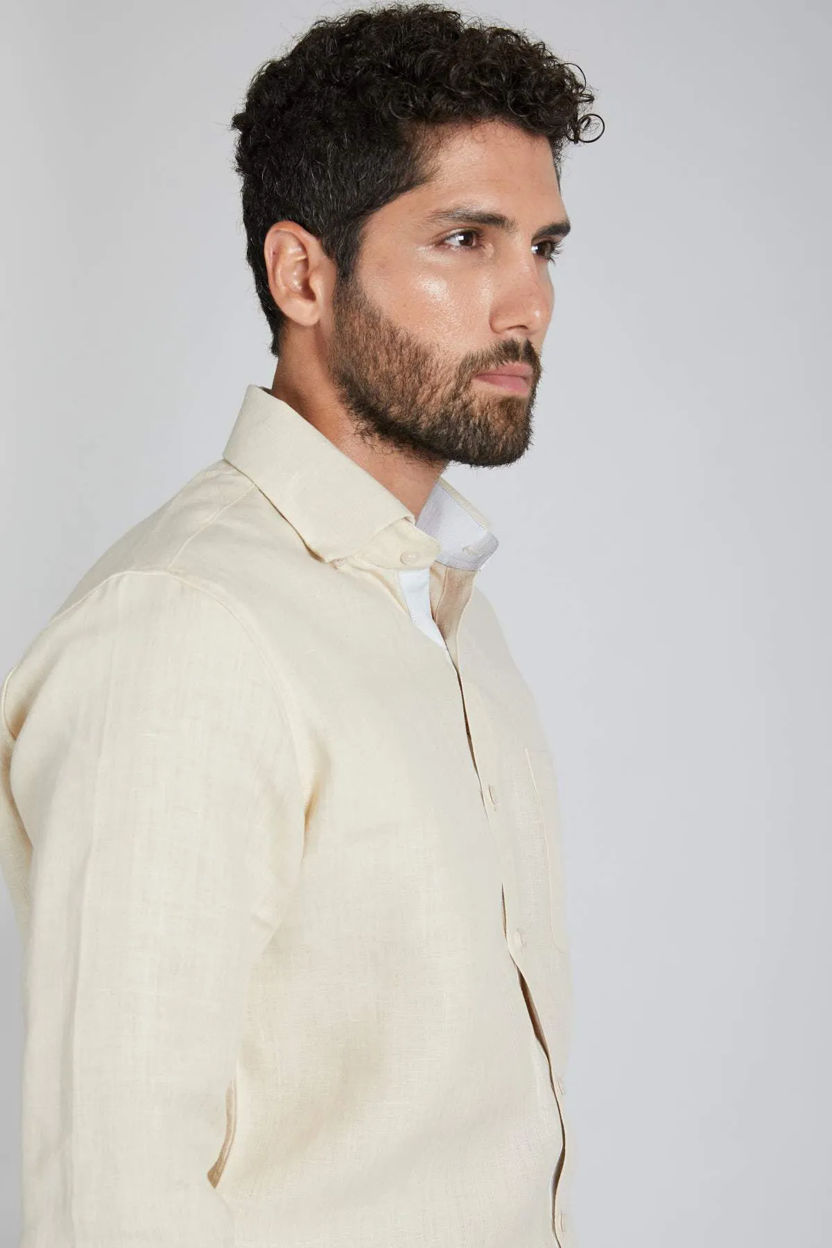 Breath Contrast Trim Shirt