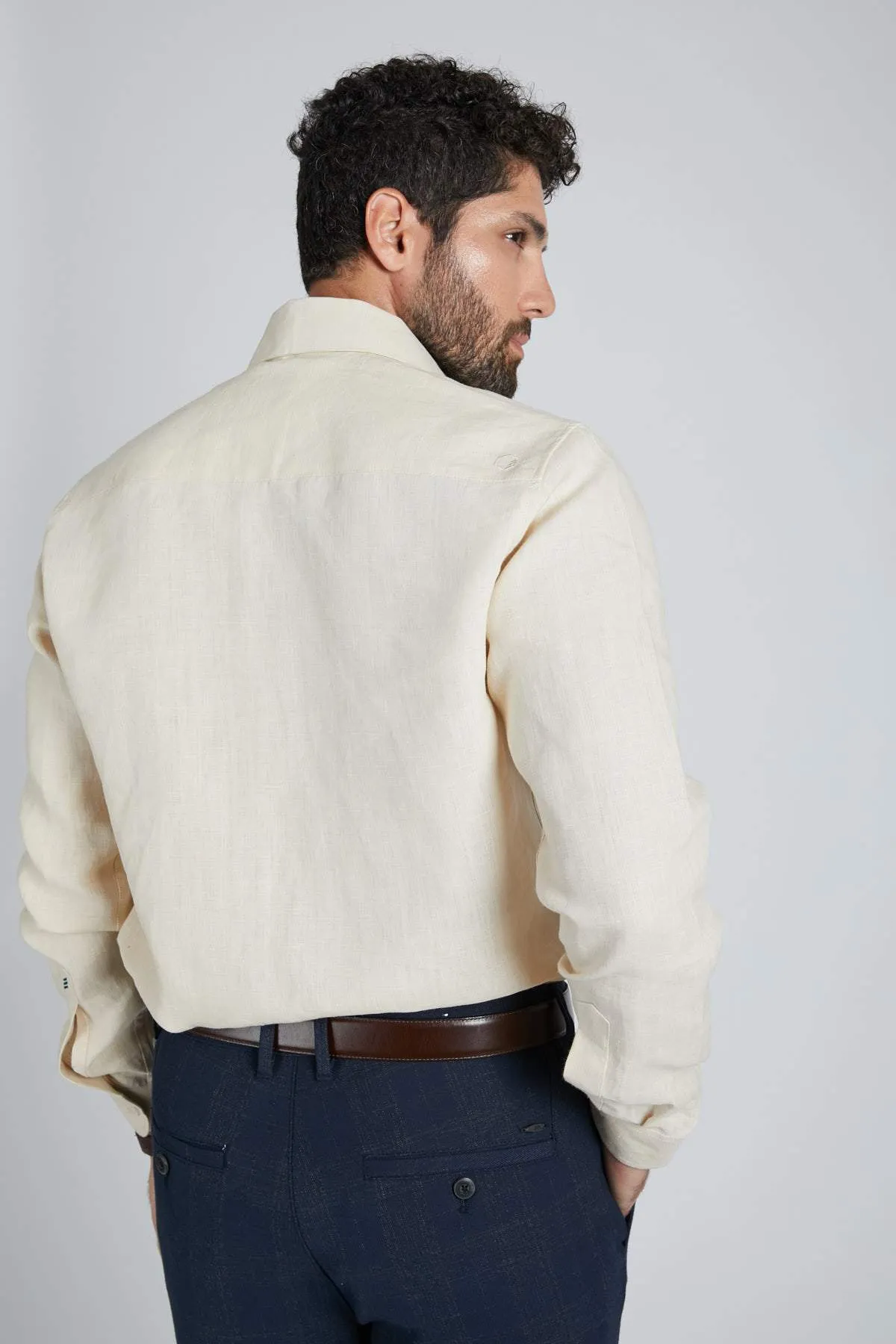 Breath Contrast Trim Shirt