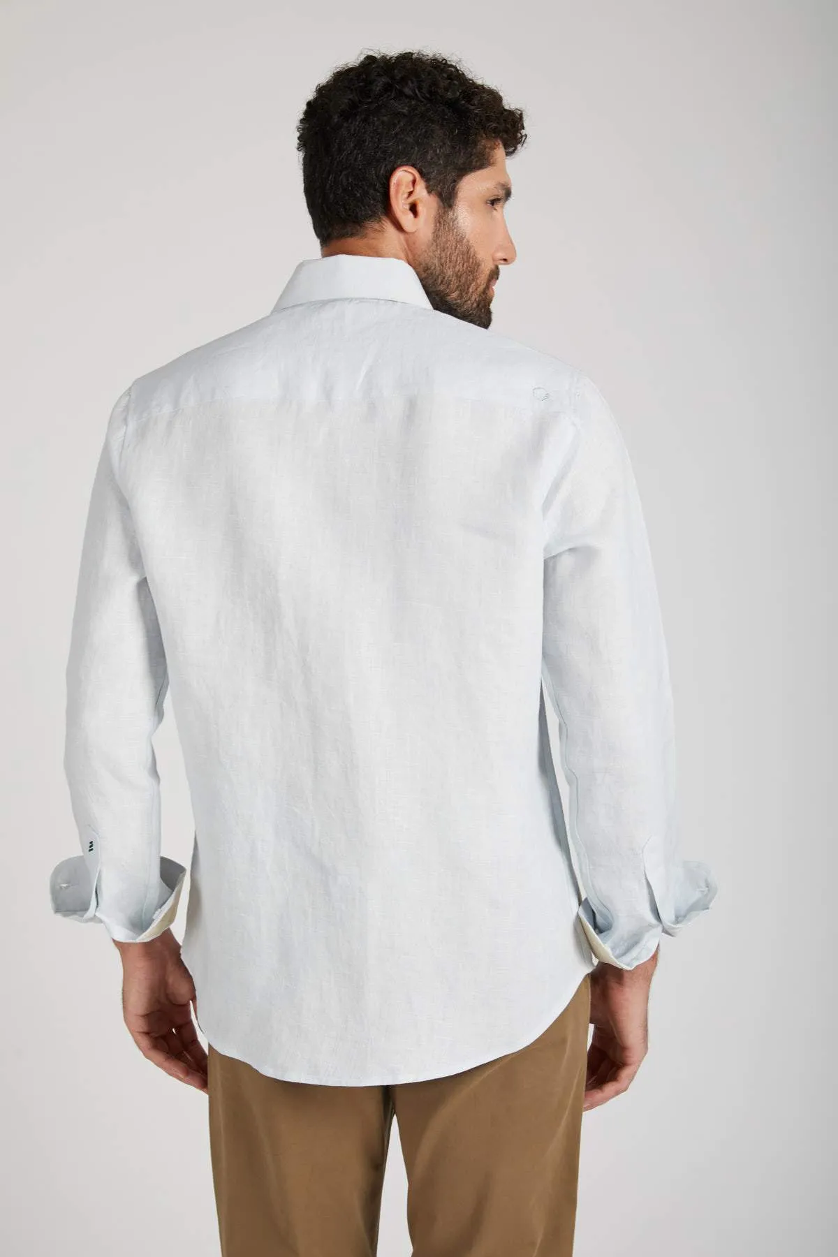 Breath Contrast Trim Shirt