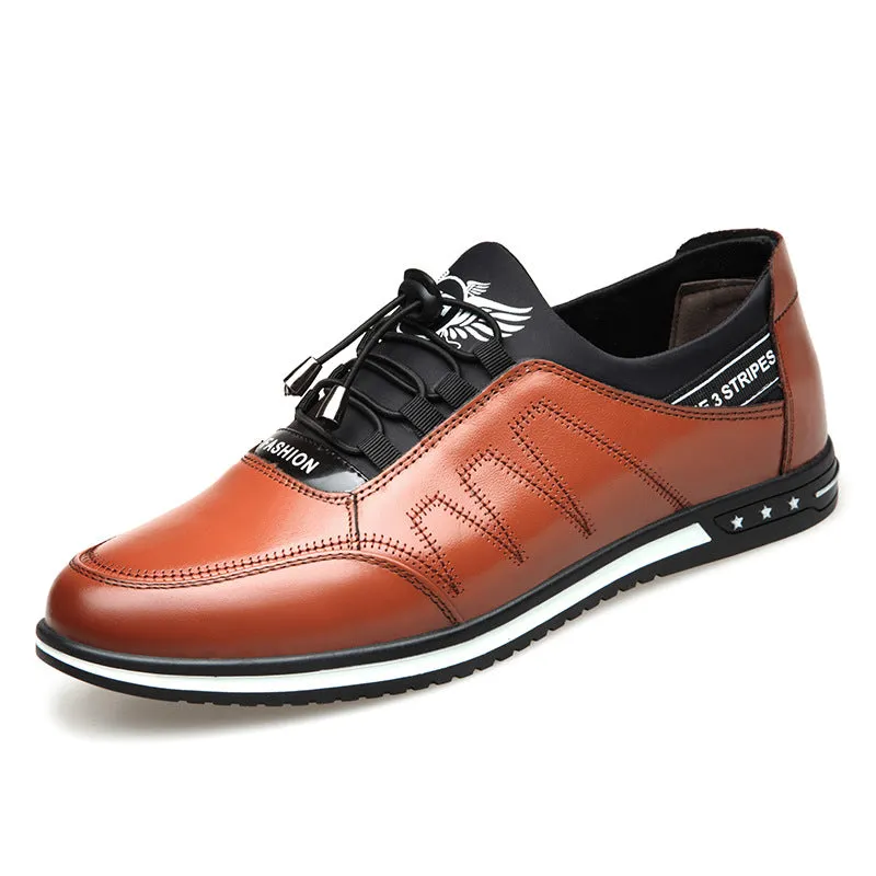 Breathable leather shoes