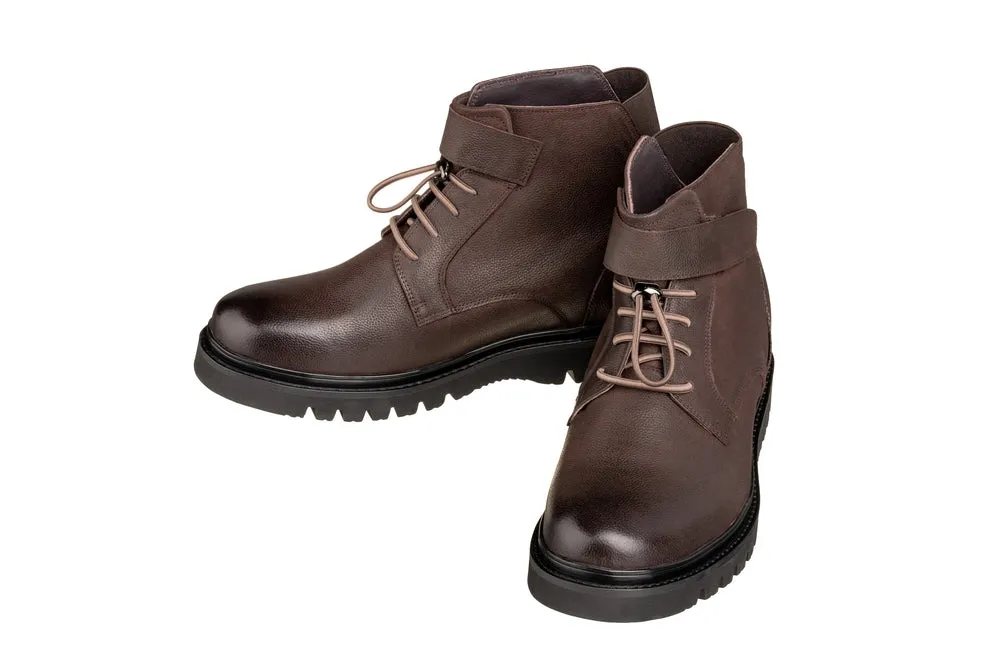 CALTO - K83115 - 3.2 Inches Taller (Dark Brown) - Casual Boots