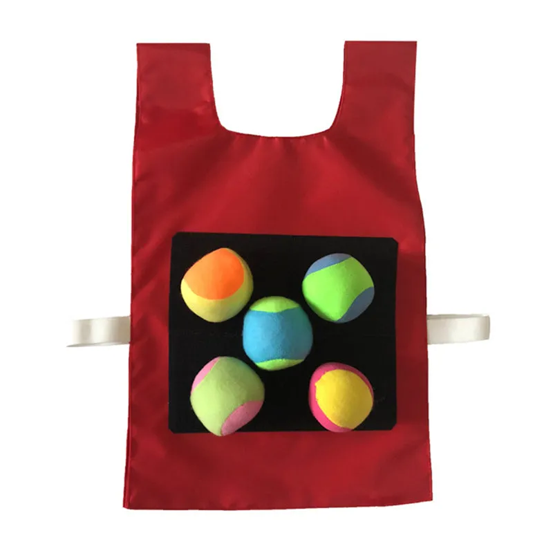 Children Dodgeball Game Set Waistcoat Throwing Toy Outdoor Sport Game