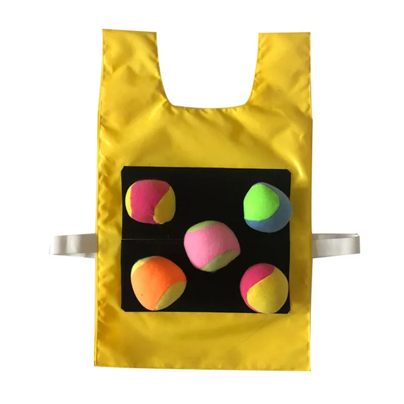 Children Dodgeball Game Set Waistcoat Throwing Toy Outdoor Sport Game