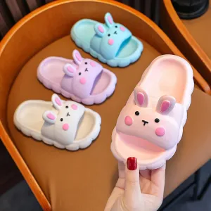 Children's Slippers Kids Summer Girls Cartoon Bunny Non-Slip Soft Soles For Children Indoor Home Boys Toddler Baby Sandals