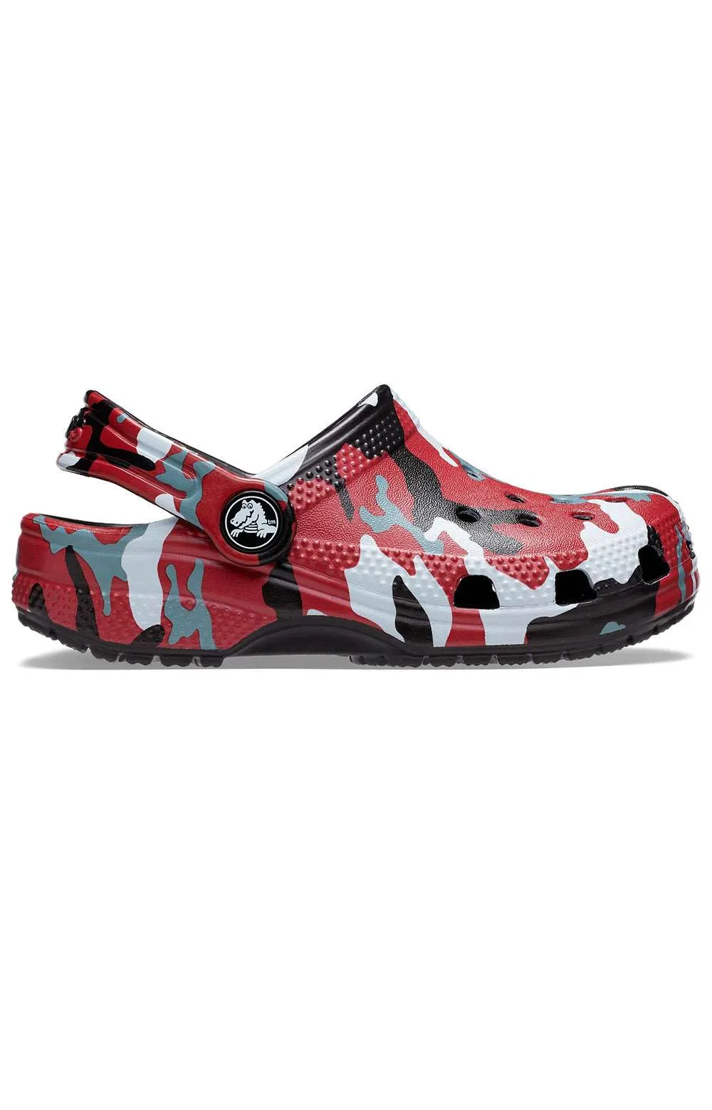 Classic Camo Clogs - Black/Red