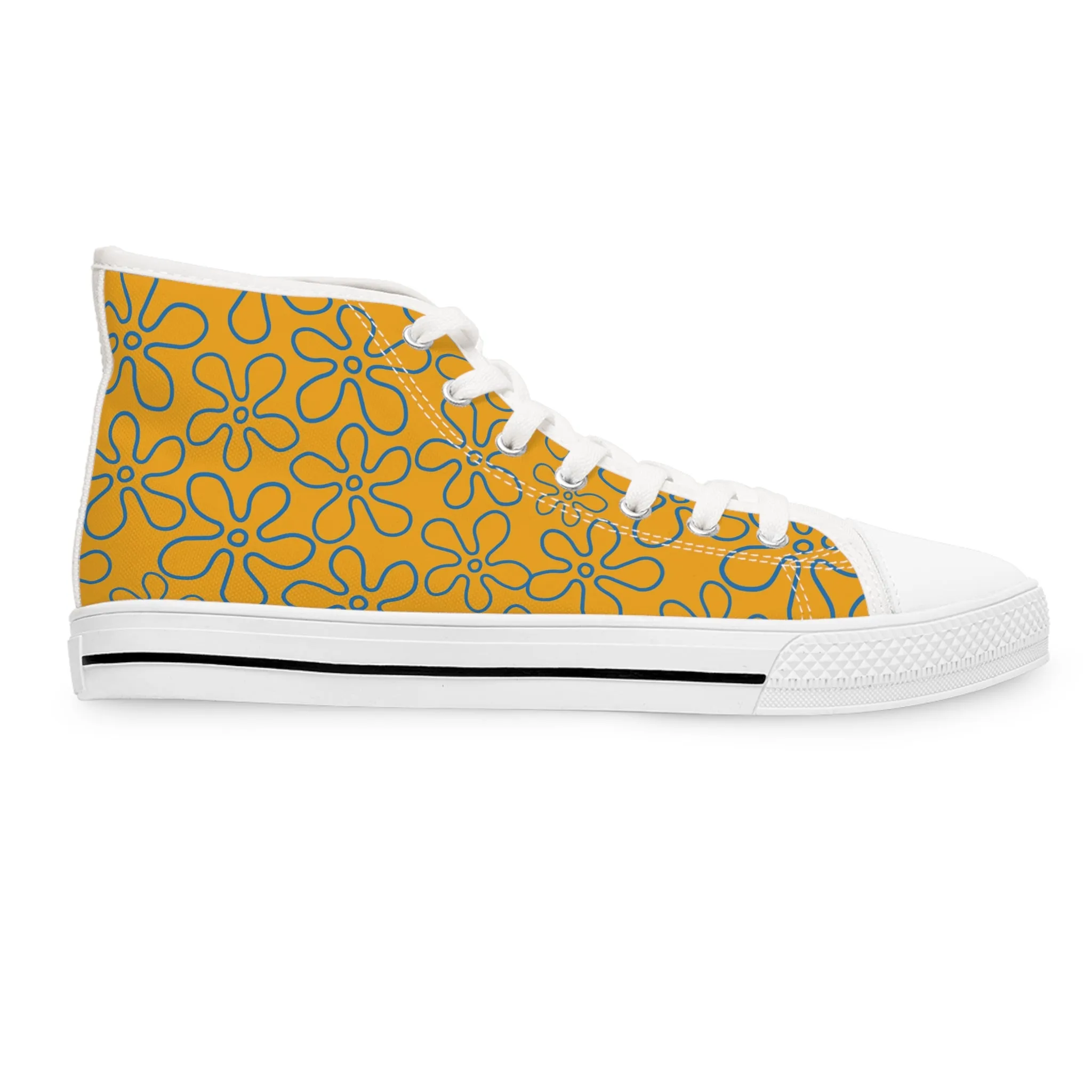 Colorful Daisy Delight Women's High Top Sneakers