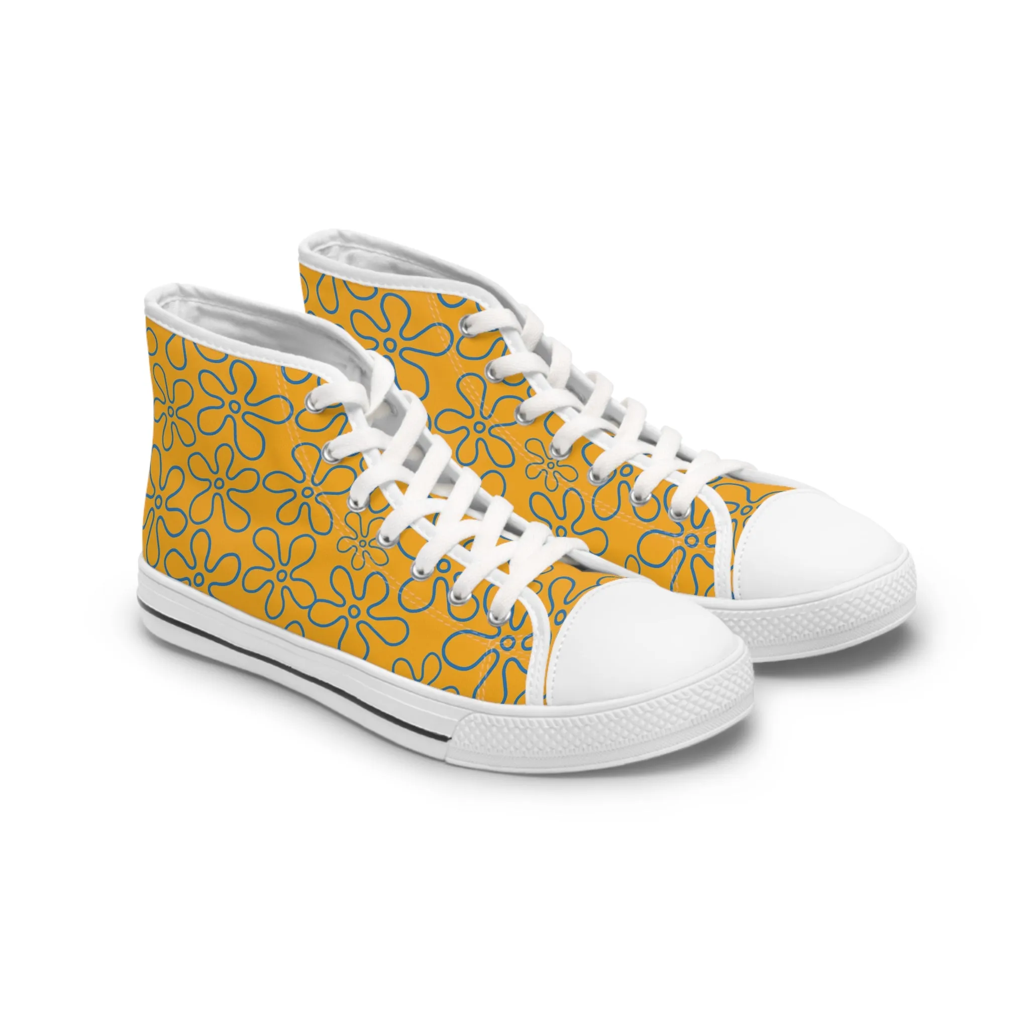 Colorful Daisy Delight Women's High Top Sneakers