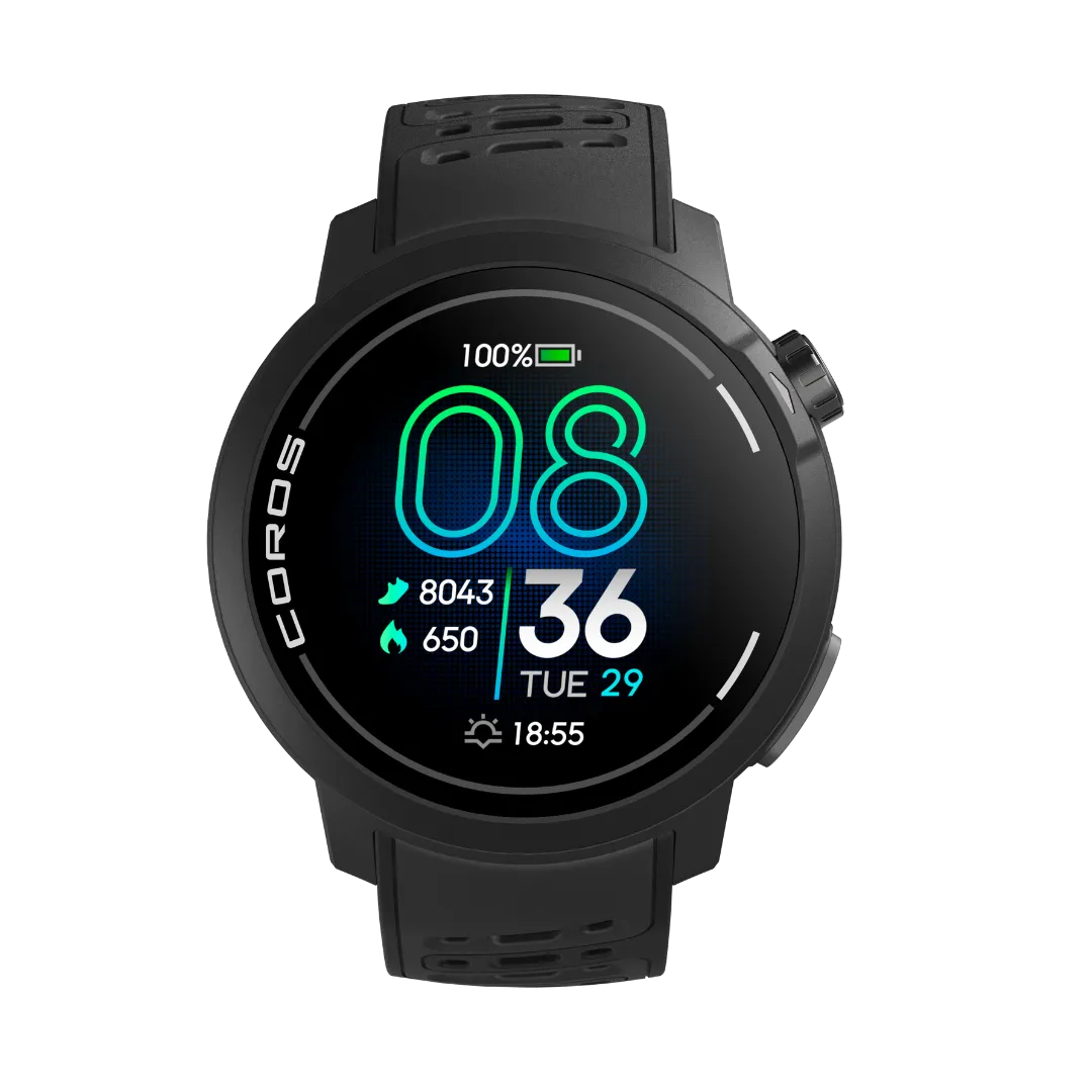 COROS - Pace Pro GPS Sport Watch - Black Silicone