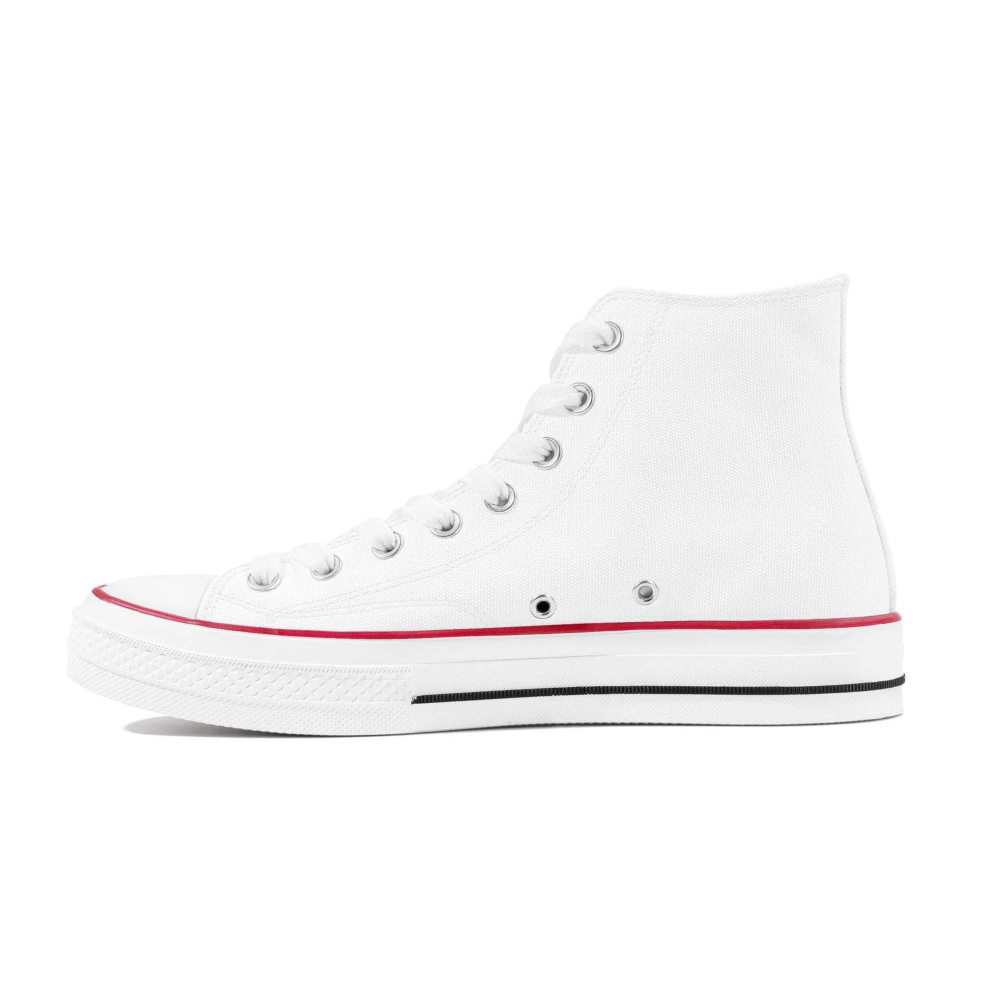 Create Your Own - High Top Canvas Shoes - White